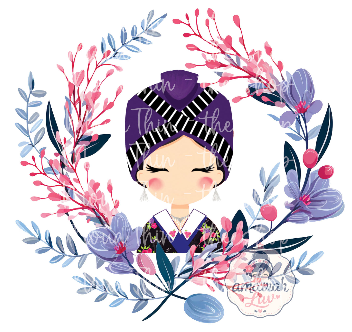 Digital Download - Hmong Inspired Illustration