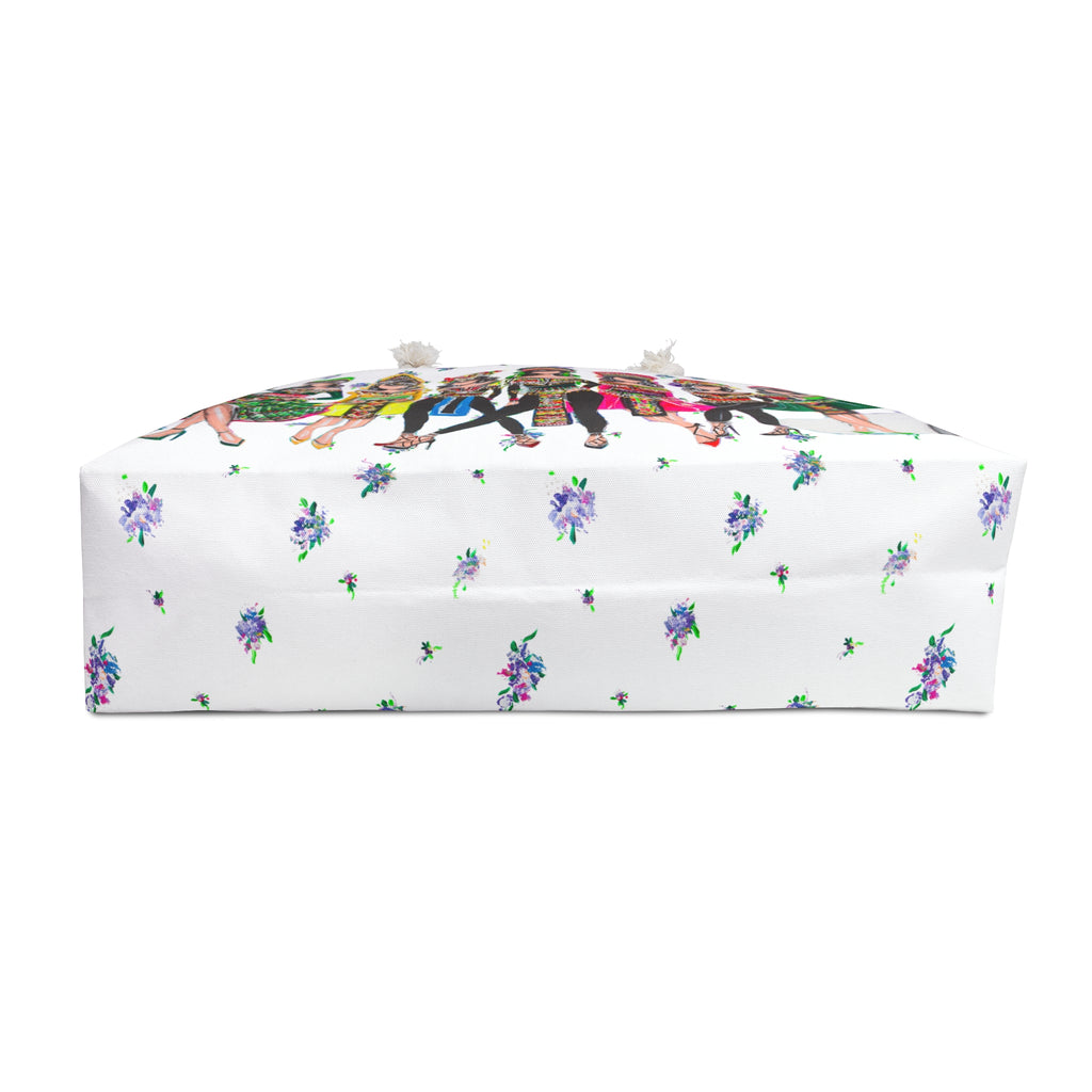 "My Girls" Weekender Bag Blue Floral