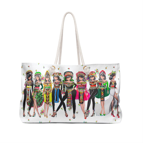 "My Girls" Weekender Bag Rainbow Floral