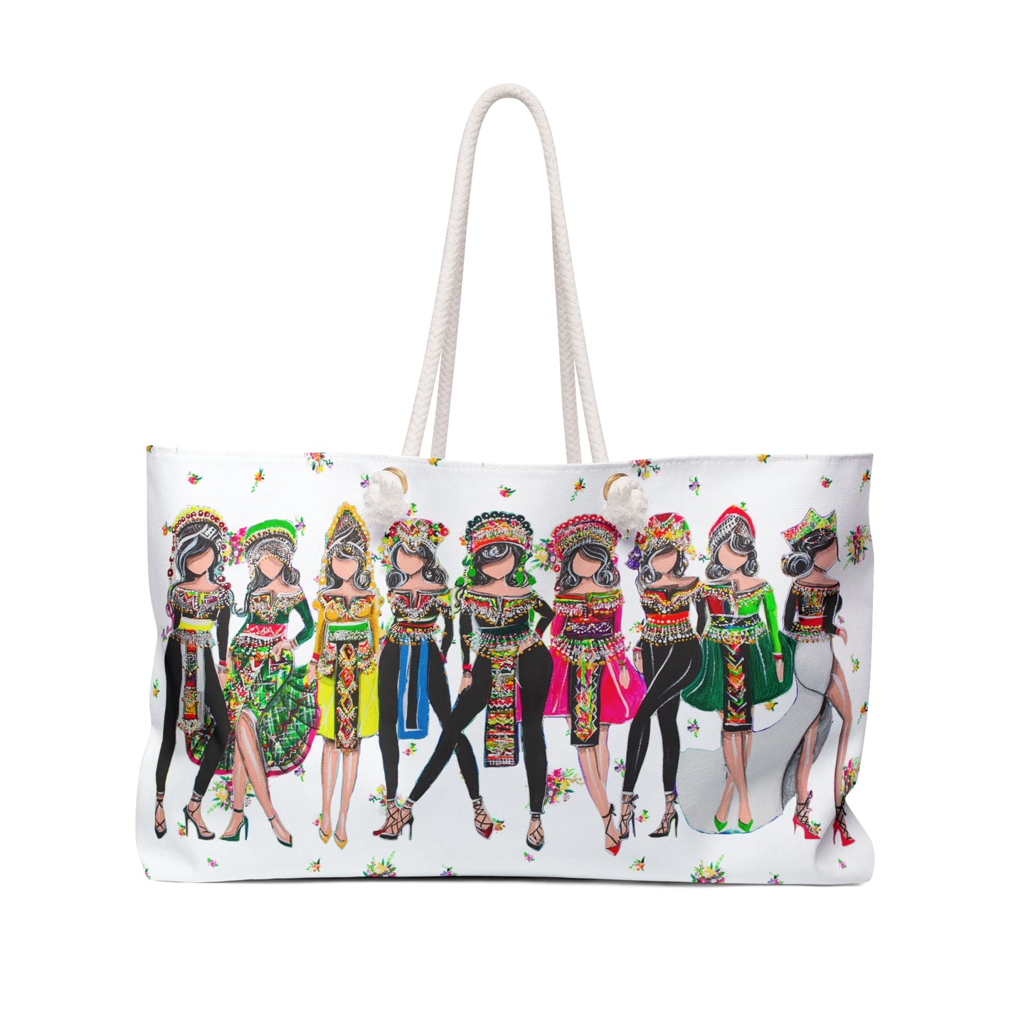 "My Girls" Weekender Bag Rainbow Floral