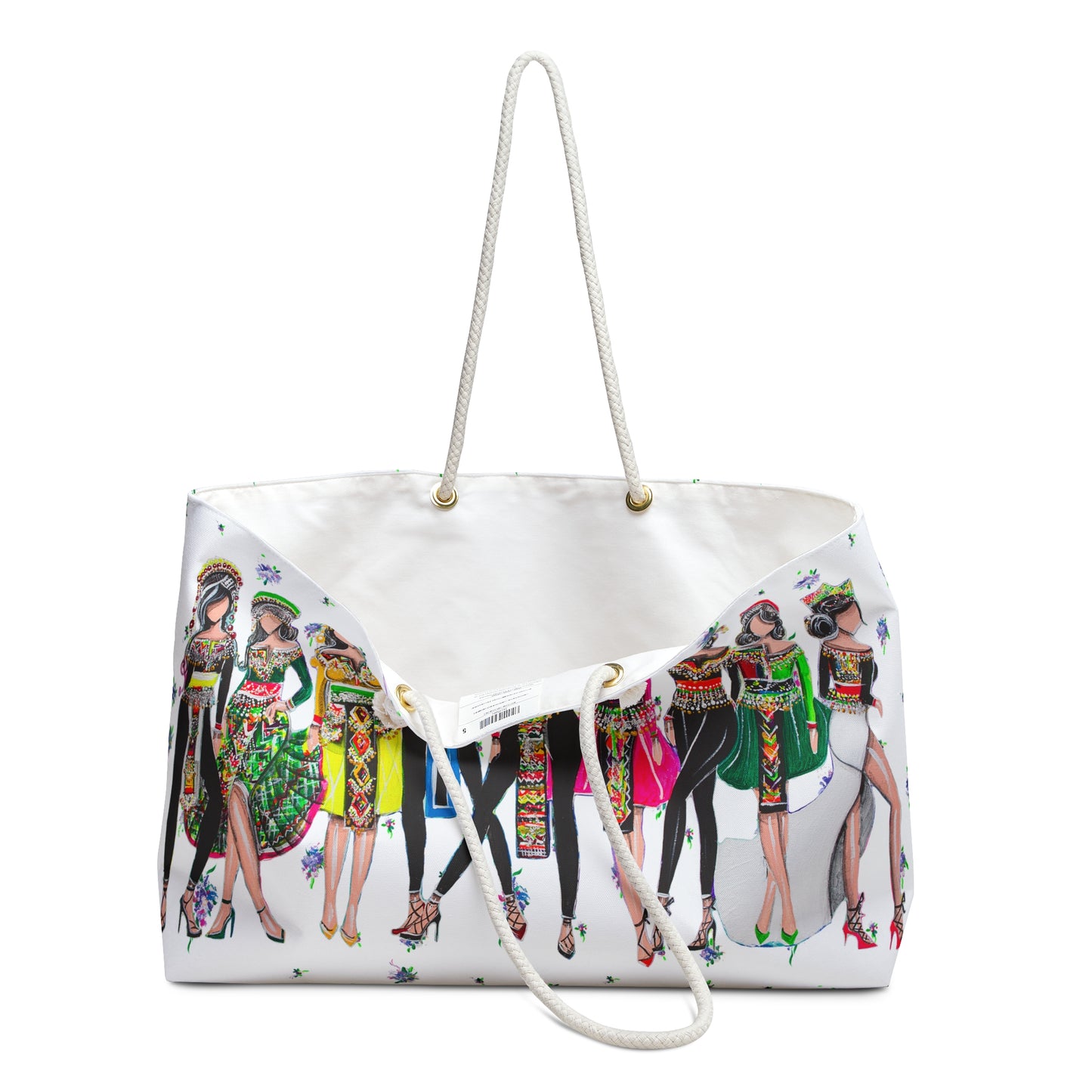 "My Girls" Weekender Bag Blue Floral
