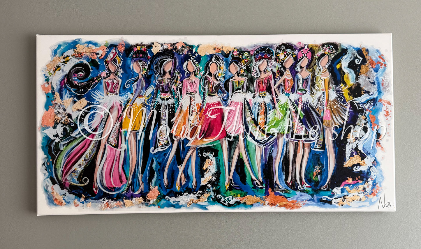 PRINTED 17x32” Painting on Canvas