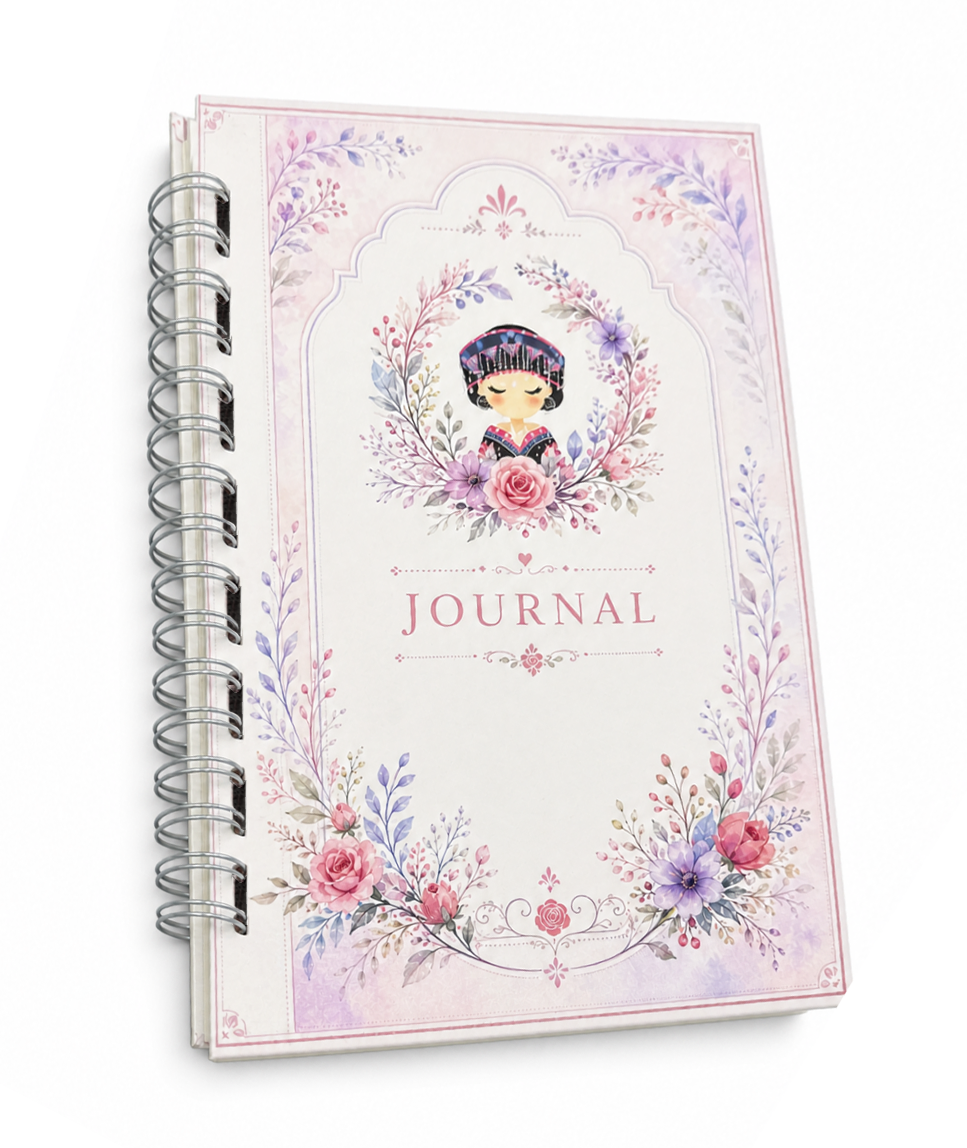 Hmong Inspired Floral Journals