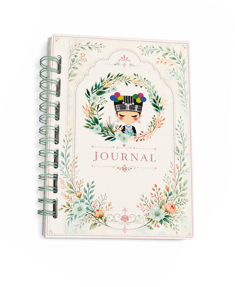 Hmong Inspired Floral Journals