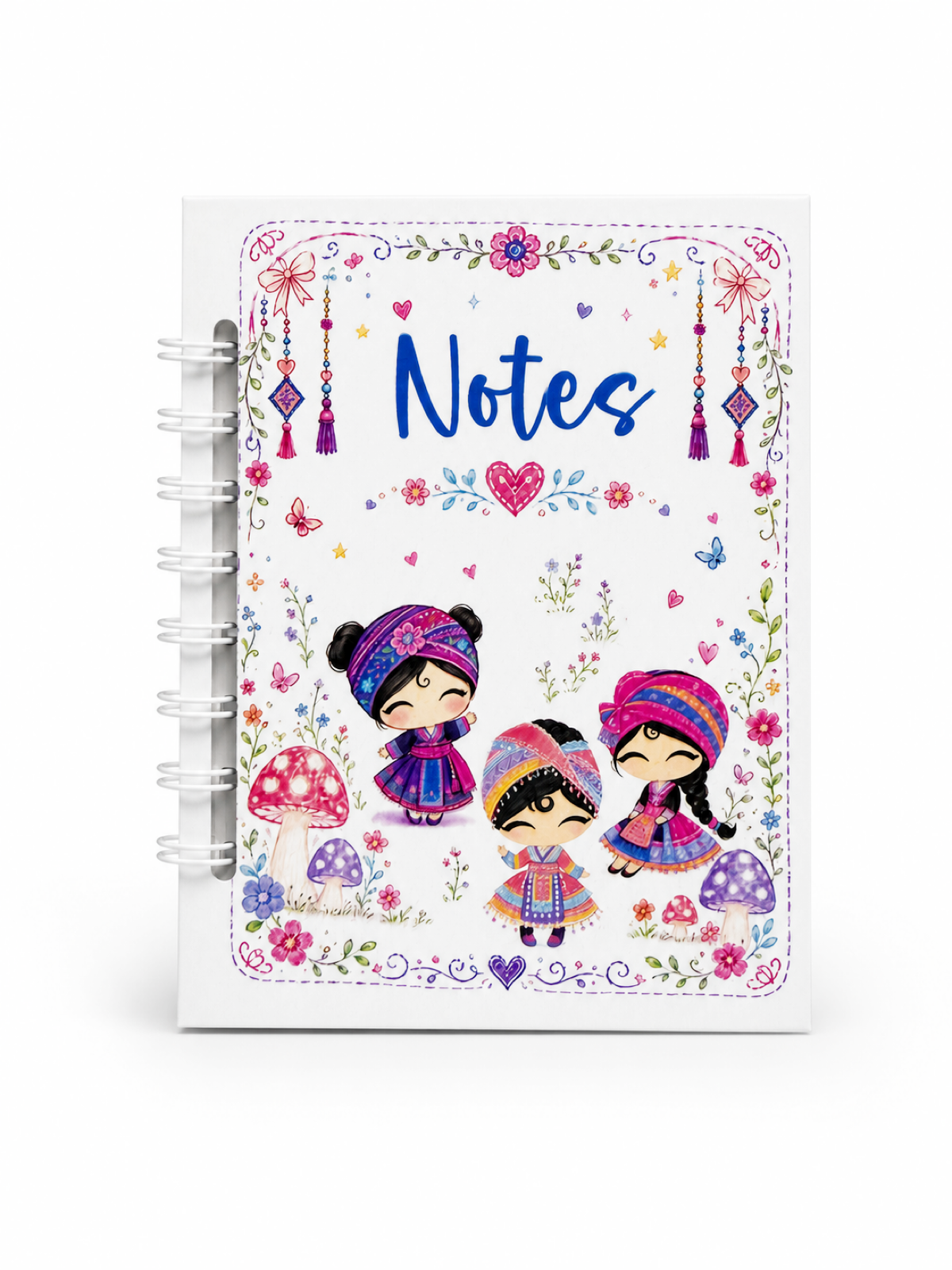 "MaeMae" Characters Spiral Mini Notebook