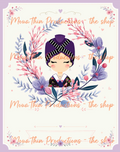 Hmong Women Floral - Blank Digital Greeting Cards