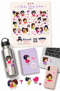 2 Sticker Sheet - HairStylist