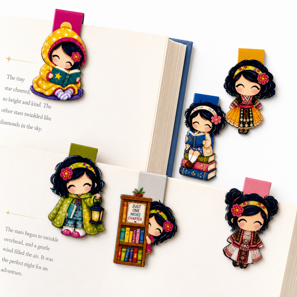 Double Sided Magnetic Bookmarks