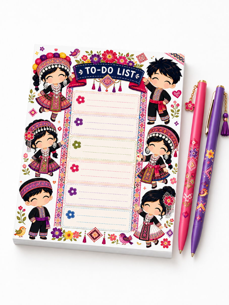 Hmong Inspired Characters - 50 page Note Pads
