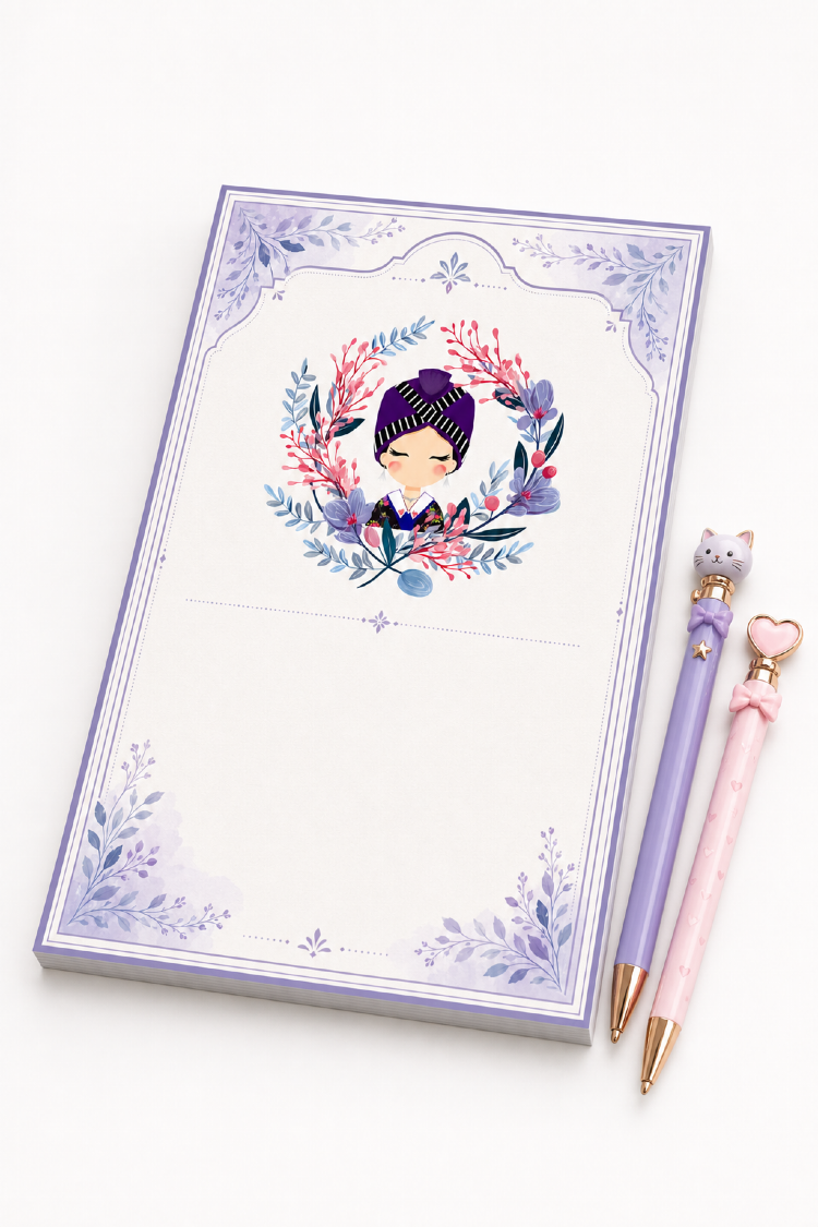 Cute Hmong Women Design 50 Page NotePads