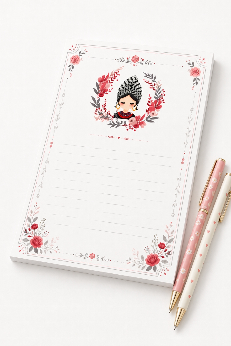 Cute Hmong Women Design 50 Page NotePads