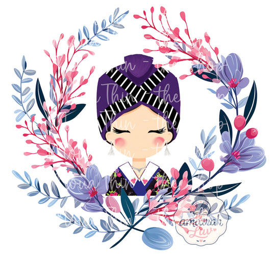 Digital Download - Hmong Inspired Illustration