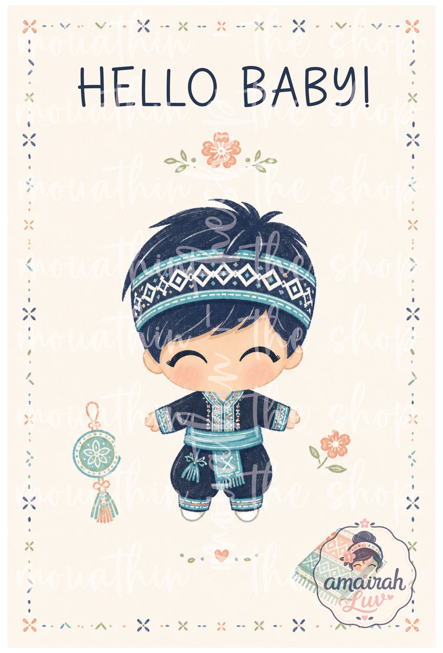 Digital Download Baby Shower Card